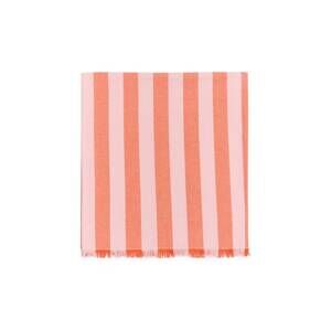 NEW PART TWO gunva towel in mandarin red stripe